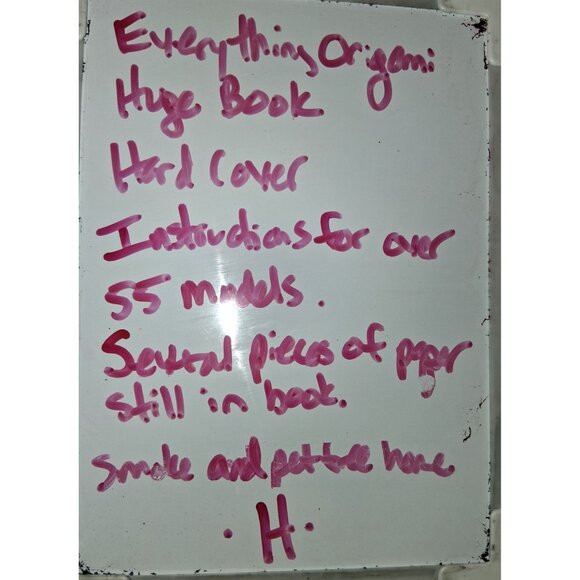 Everything Origami Book With 24 Origami Squares & Instructions - Picture 9 of 9